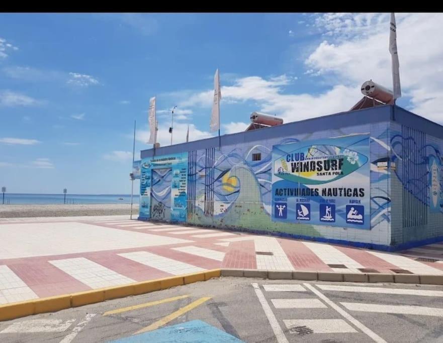 Apartamento Frente Al Mar, Familiar Y Acogedor. Santa Pola Kültér fotó